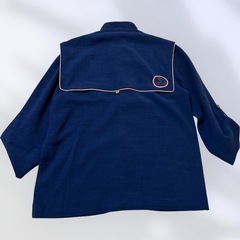 伊太利屋 スカートセットアップ デニム風 ボタンダウン ロゴ刺繍入 7号 Sサイズ インディゴブルー
の画像