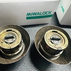 MIWA LOCK MIWA ミワ ロック 錠 鍵4本付きの画像