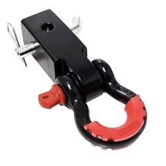 牽引フック トレーラーヒッチ 牽引リング ２インチ Dリングシャックの画像