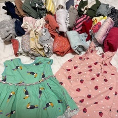 女の子80.90 2歳児　Roxyハット、水着、洋服まとめて　の画像