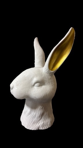 【希少美品】BUTLERS 10213726 バトラーズ　レジン製のラビットヘッド　ドイツ　インテリア　オブジェ　 縁起物 置物