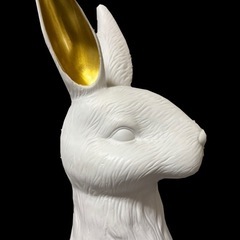 【希少美品】BUTLERS 10213726 バトラーズ　レジン製のラビットヘッド　ドイツ　インテリア　オブジェ　 縁起物 置物の画像