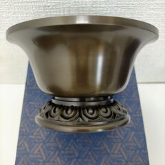 【昭和レトロ】未使用品　種火用燭台 真鍮製 アンティーク 蝋燭立て 古道具 インテリア 250723-3Tの画像