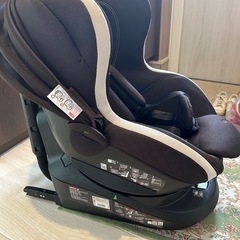 【美品】エールベベ　クルット3iプレミアム　ブラウン　BF841 チャイルドシートの画像