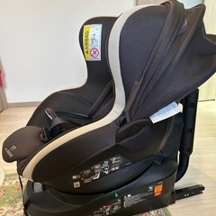 【美品】エールベベ　クルット3iプレミアム　ブラウン　BF841 チャイルドシートの画像