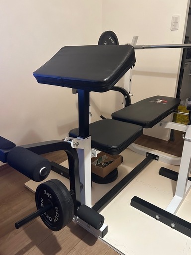 マルチプレスベンチ バーベル　セーフティバー　ウエイト BODY DESIGN マルチプレスベンチ │ トレーニングベンチ ベンチプレス 腹筋