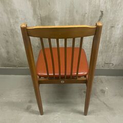 【那須町役場】木製　ダイニングチェア　　椅子　昭和レトロ 【管理番号261】の画像