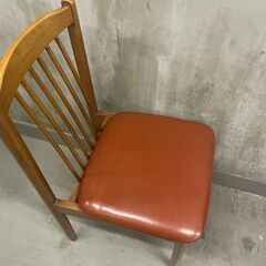 【那須町役場】木製　ダイニングチェア　　椅子　昭和レトロ 【管理番号261】の画像
