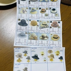 夏用帽子　まとめての画像