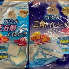 ウサギの砂とシーツの画像