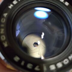 優良品　KONICA HEXANON 135mm F3.5　純正フード付きの画像