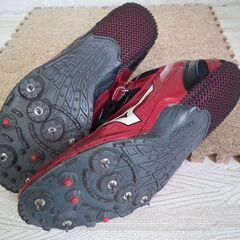 Mizuno【CITIUS DASH/シティウス　ダッシュ（短・中距離用スパイクシューズ）27cm】交換スパイク・収納袋セット（中古品）の画像