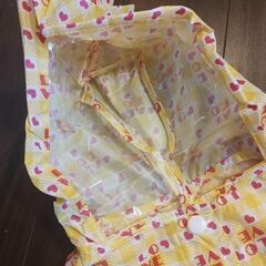 長靴14cm & カッパ　雨具セット　黄色の画像