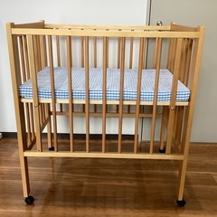 ミニベビーベッド【町田市再生家具】　251284の画像