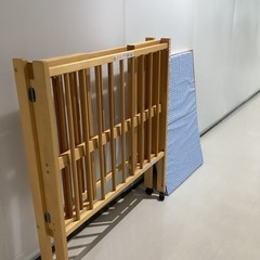 ミニベビーベッド【町田市再生家具】　251284の画像