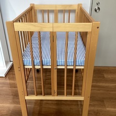 ミニベビーベッド【町田市再生家具】　251284の画像
