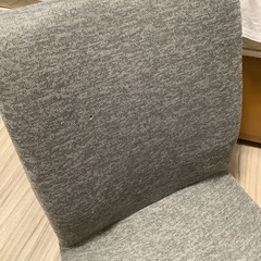折りたためる座椅子　グレーの画像