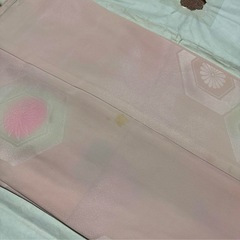 薄ピンク花模様半襦袢の画像