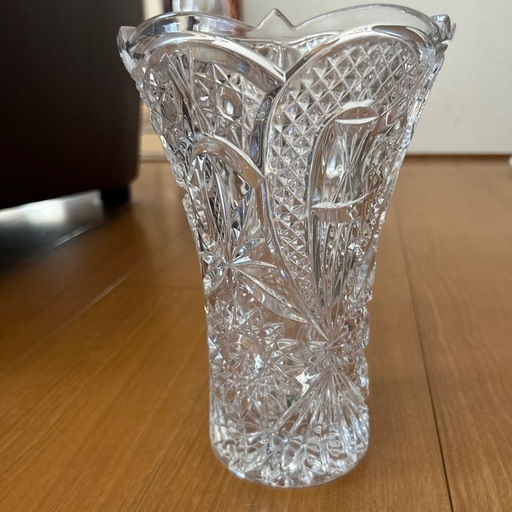 ボヘミアクリスタル　花瓶