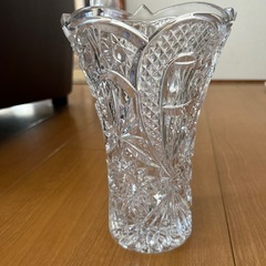 ボヘミアクリスタル　花瓶の画像