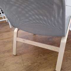 ★リユースのサカイ水戸店★IKEAチェアーシルバーH×D×Wクリーニング済みMT5031の画像