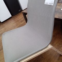 ★リユースのサカイ水戸店★IKEAチェアーシルバーH×D×Wクリーニング済みMT5031の画像