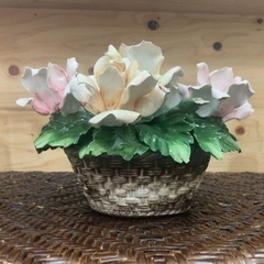 陶花  カポディモンテ バラ イタリア製 【D14】の画像