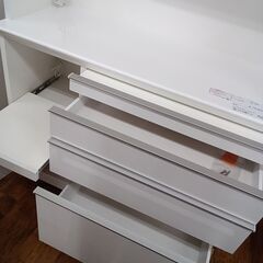 ★リユースのサカイ水戸店★レンジボードホワイトH205.5×D48.5×W118クリーニング済みMT5033の画像