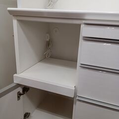 ★リユースのサカイ水戸店★レンジボードホワイトH205.5×D48.5×W118クリーニング済みMT5033の画像