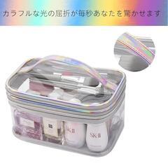 ✨️新品✨️Aylashine 透明ガーリーメイクアップバッグ✨️の画像