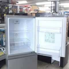 ② 2ドア冷蔵庫 126L 2020年製 AQR-13J(S) AQUA 100Lクラス シルバー☆ 札幌市 北区 屯田 の画像