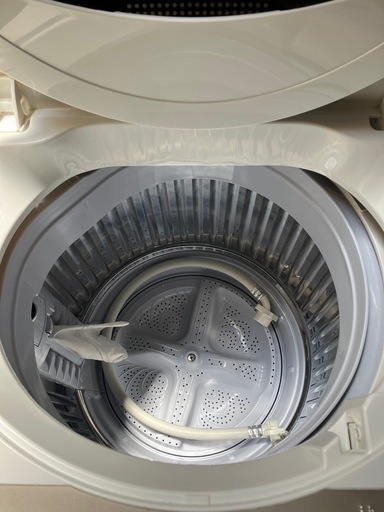 O　2507-769 SHARP 全自動電気洗濯機 ES-GE6E 2021年製 6kg 動作確認済み キズ 汚れあり