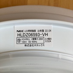 2022年式 NEC  LED証明器具 2個セットの画像