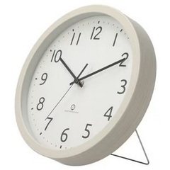 ニトリ　掛け時計　置き時計　ホワイトの画像
