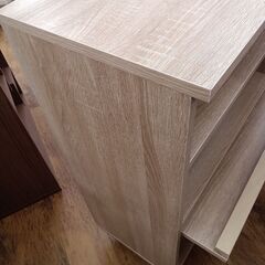 ★リユースのサカイ水戸店★キャビネットライトブラウンH95.5×D35×W60クリーニング済みMT5037の画像