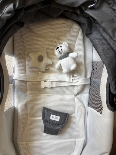 美品 KATOJI バウンサー ターン360° グレー