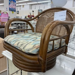 リユースのサカイ東金店　籐製椅子　TJ13548の画像