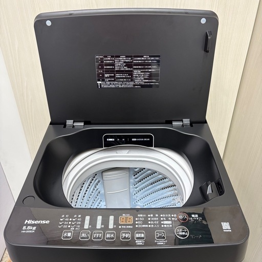 ⭐️HISENSE⭐️ 全自動洗濯機 2024年 5.5kg  美品 大阪市近郊配送無料