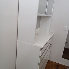 ★リユースのサカイ水戸店★レンジボードホワイトH210×D51×W120クリーニング済みMT5040の画像