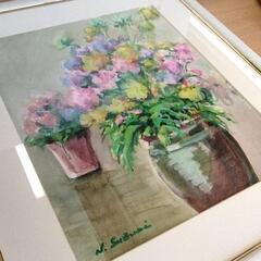0730-211 絵画　お花の画像