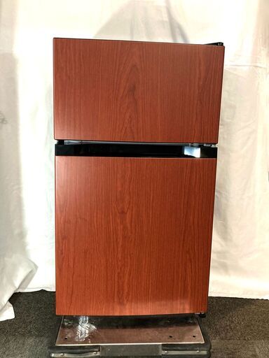 ∞ 2022年製 2ドア冷凍冷蔵庫 87L PRC-B092D-M 動作確認済 アイリスオーヤマ ダークウッド