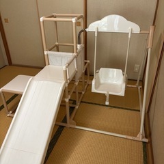 1台4役キッズパークSP (ジャングルジム すべり台 ブランコ 鉄棒)の画像