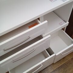 ★リユースのサカイ水戸店★NITORIレンジボードホワイトH180×D40×W100クリーニング済みMT5042の画像