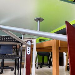 店頭引き渡し 中古 ガラス ダイニングテーブル マルチテーブル 正方形 家具 おしゃれの画像