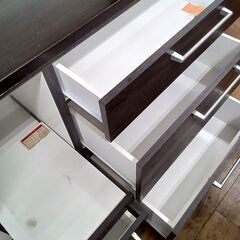 ★リユースのサカイ水戸店★NITORIレンジボードブラックH201×D50×W105.5クリーニング済みMT5043の画像