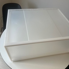 無印良品　ポリプロピレン　収納ケース　ワイド　中　の画像