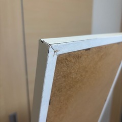 【お譲り先決定】不二貿易 姿見 全身鏡 スタンドミラー 折りたたみ 白 0円の画像