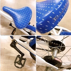 子ども用自転車 16インチ ベネトン カゴ付き 補助輪なしの画像