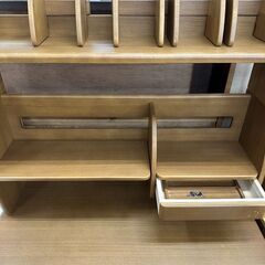 ★リユースのサカイ高崎店★TJ12331 (株)光製作所 学習机 茶 H157×D70×W100 クリーニング済みの画像