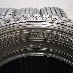 【走行短め】DUNLOP WINTER MAXX SV01 155/80R14 88/86N LT 14インチ スタッドレス 4本 23年製 プロボックス サクシード等　(KTB310)クレジットカード QRコード決済可能の画像